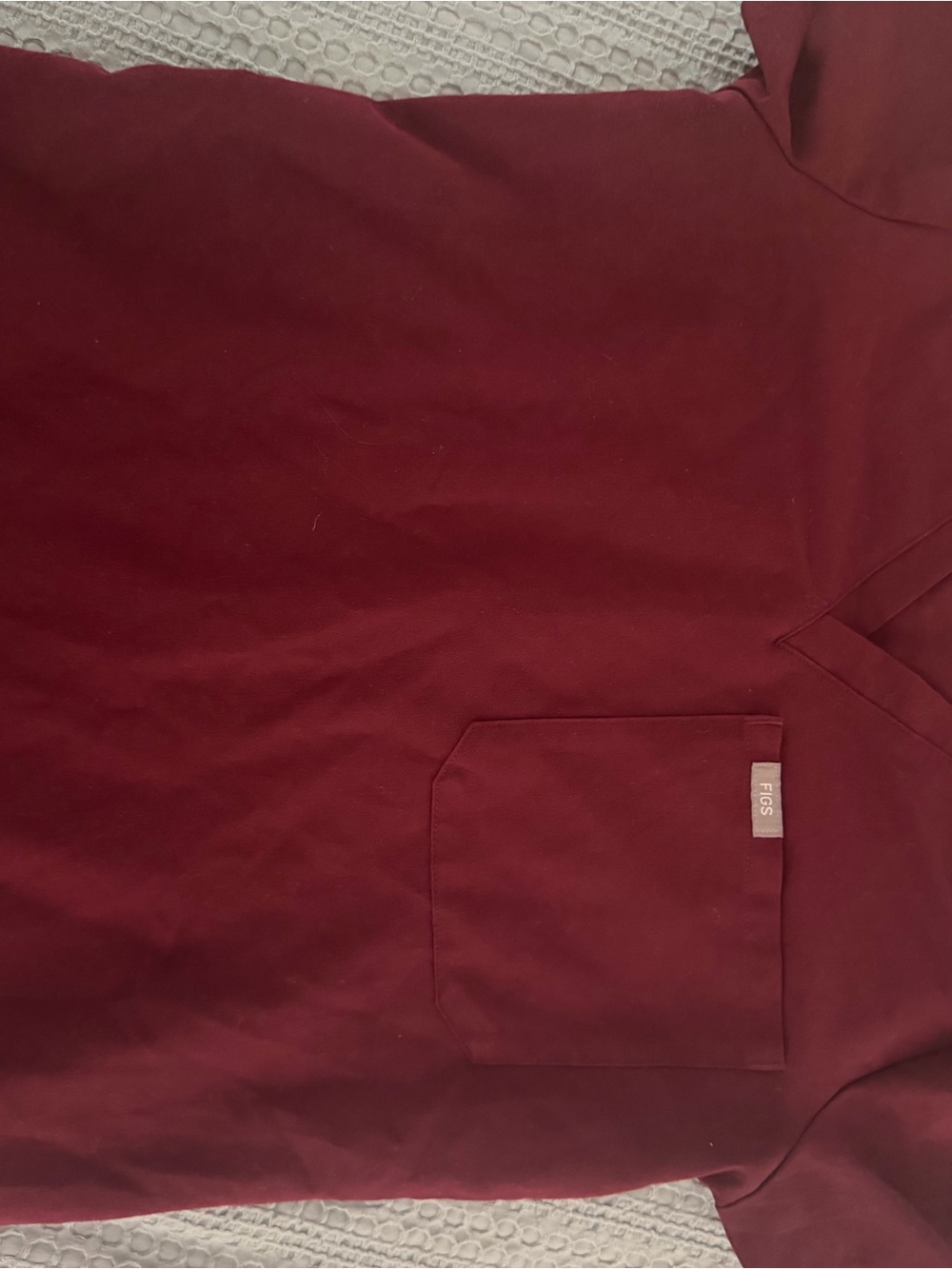 Figs Women's burgundy scrub top